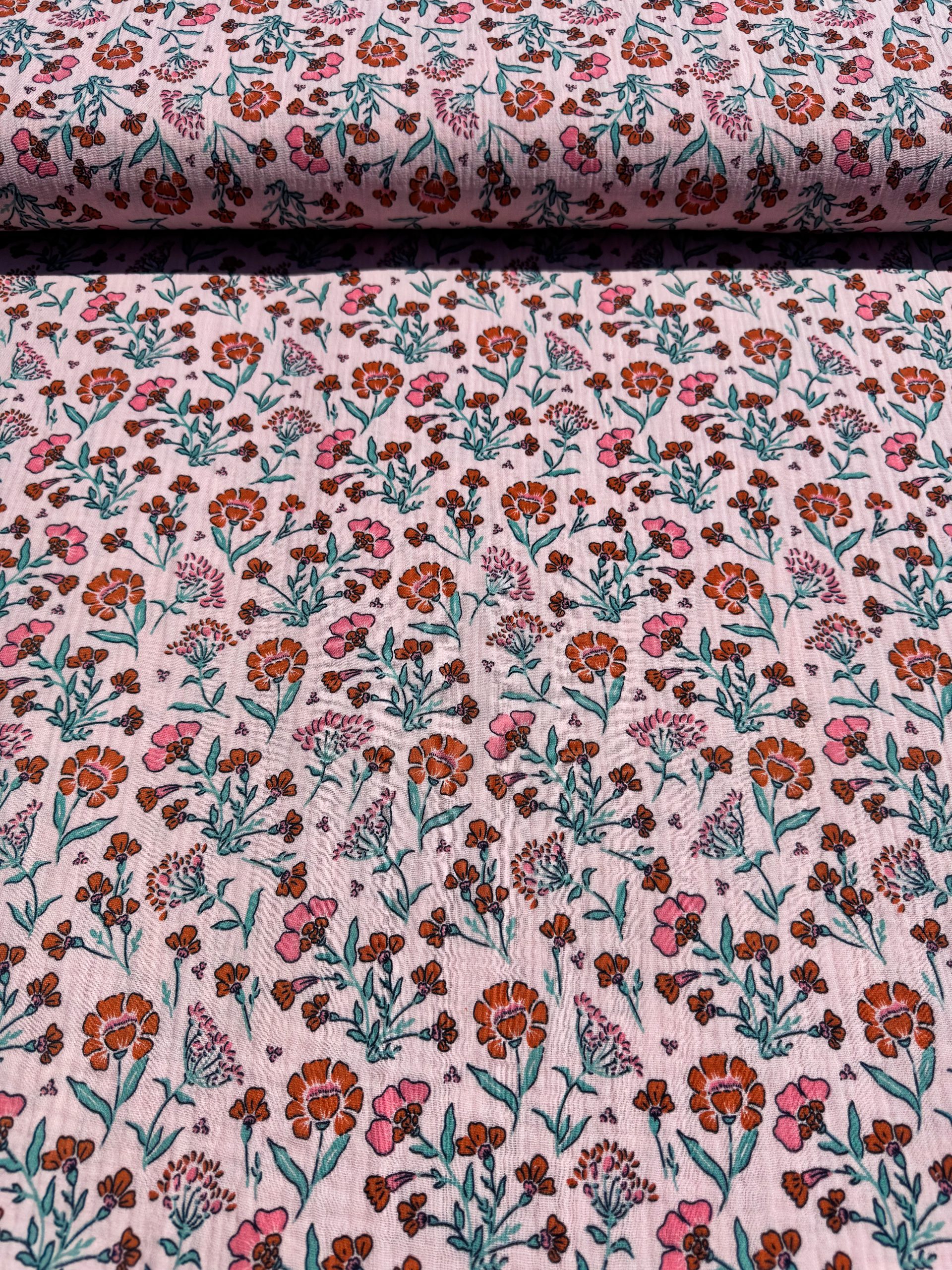 Zachtroze bloemenweide hydrofiel - Afbeelding 2