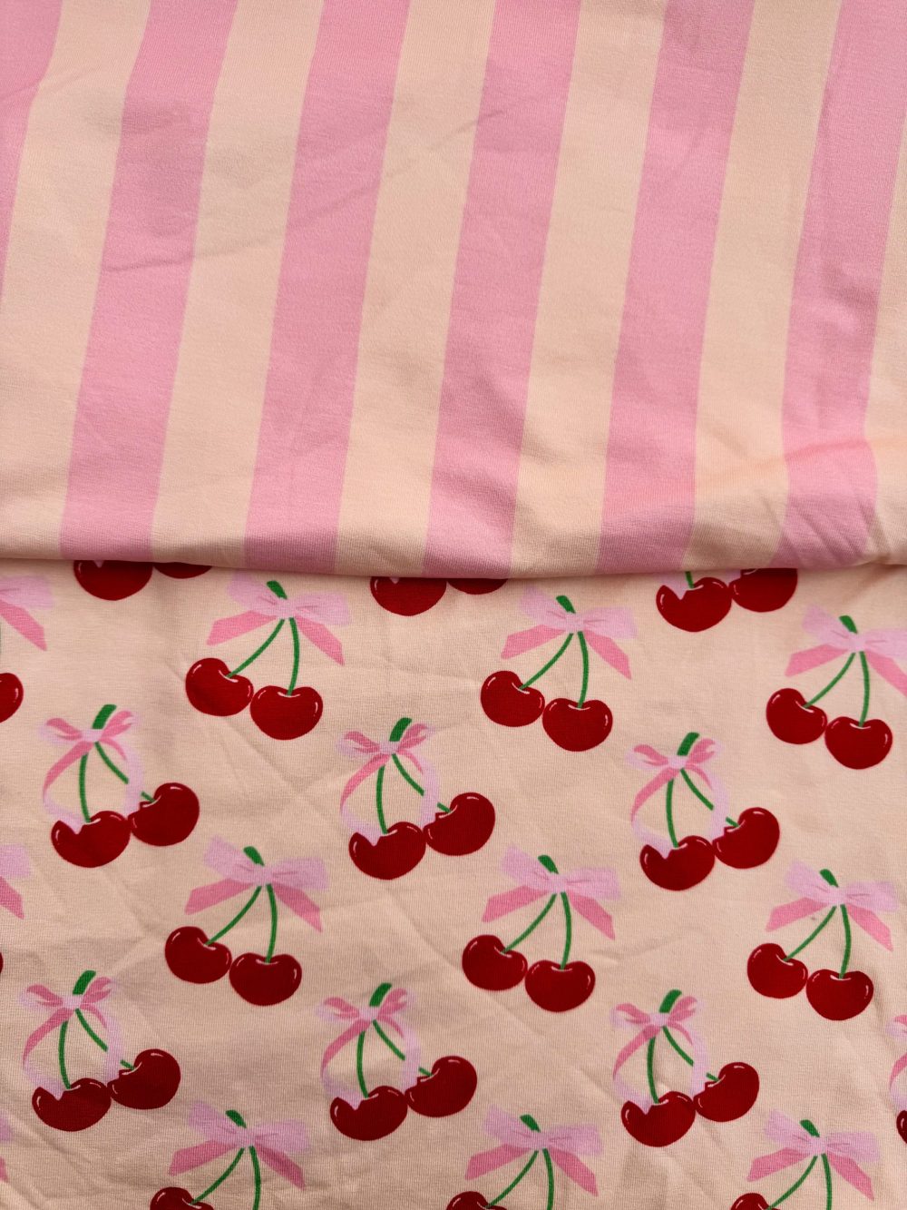 Cherry cute strepen jersey - Afbeelding 3