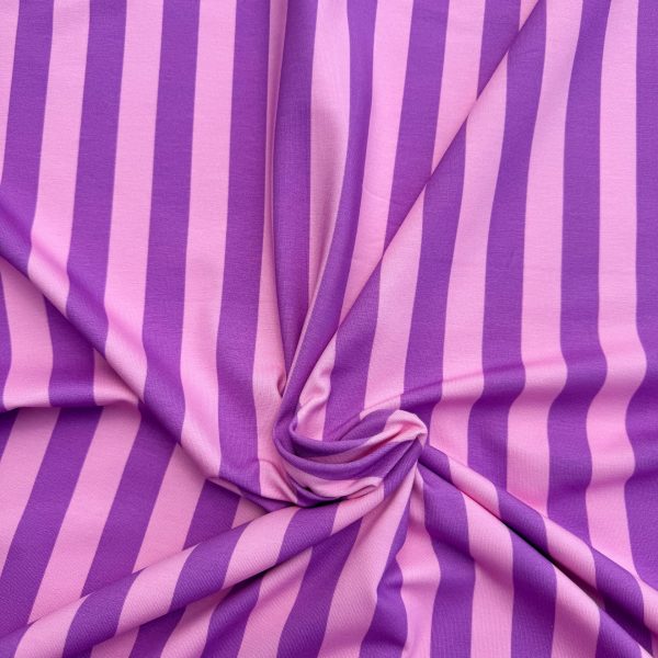 Roze met paars gestreepte jersey