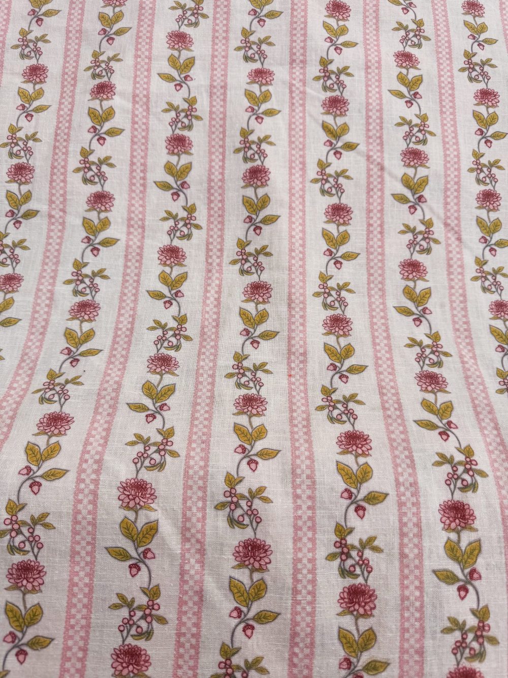 Rosy meadow stripe linnen - Afbeelding 2