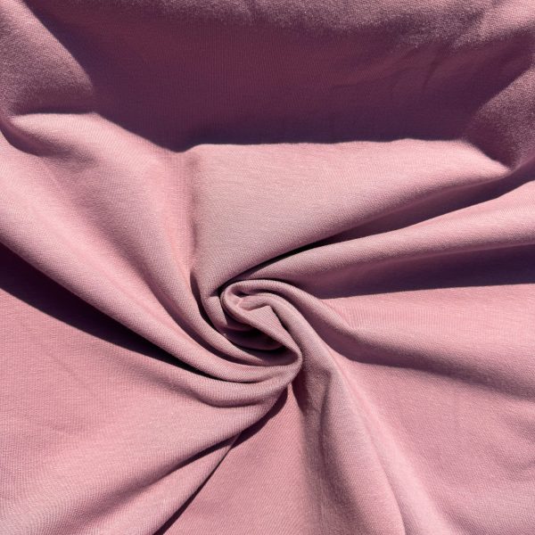 Oud mauve paars frenchterry