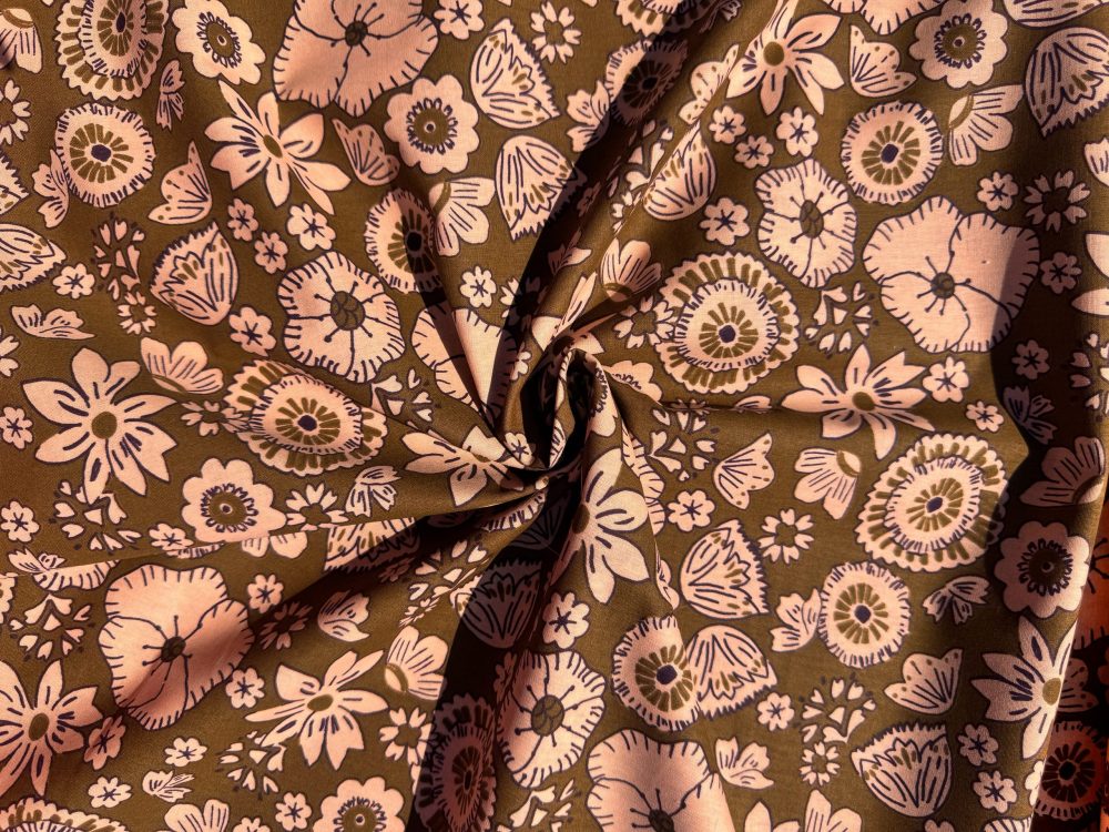 Boho flower vibes katoen