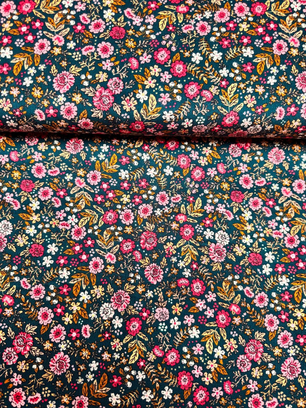 Corduroy vintage flowers - Afbeelding 2