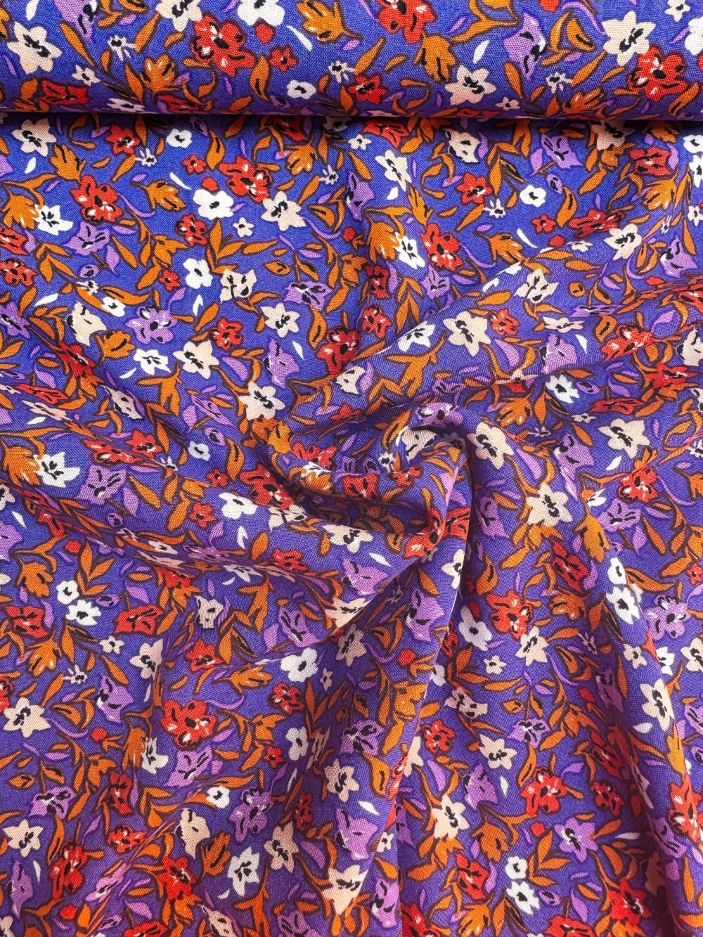 Multicolour flowers viscose