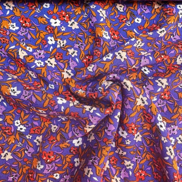Multicolour flowers viscose