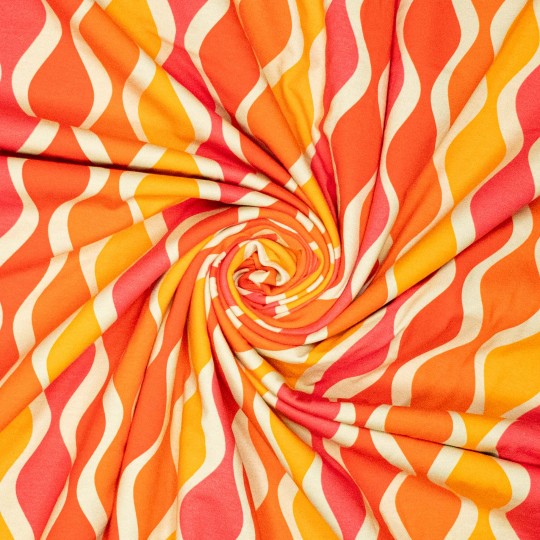 Groovy waves oranje