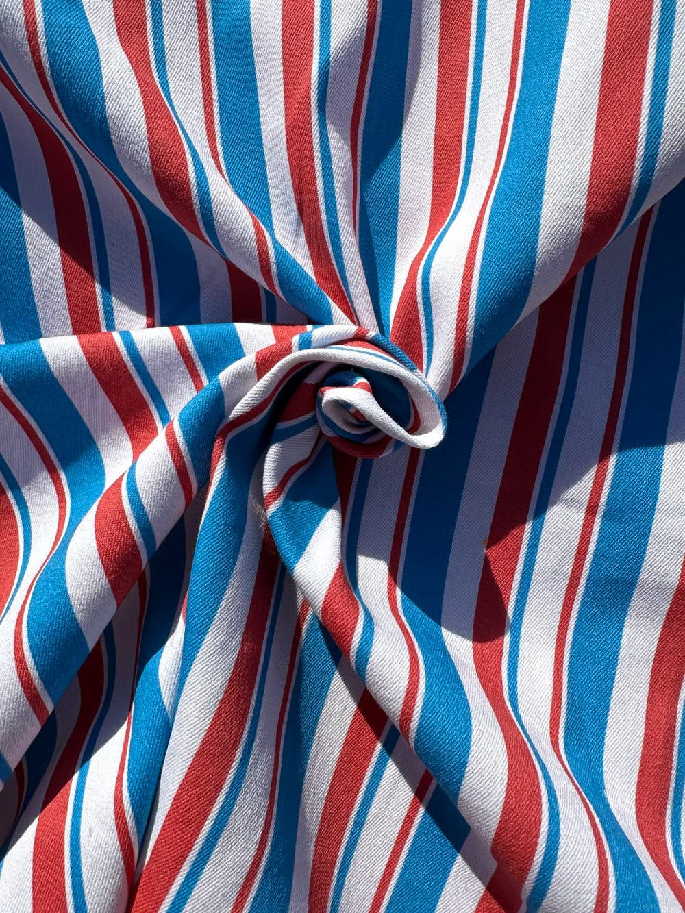 Liberty stripe denim twill