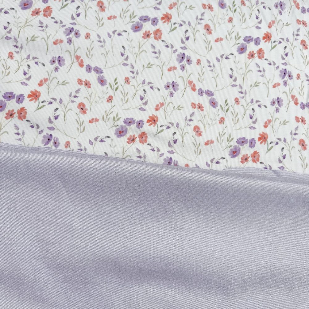 Ribjersey Floral purple - Afbeelding 2