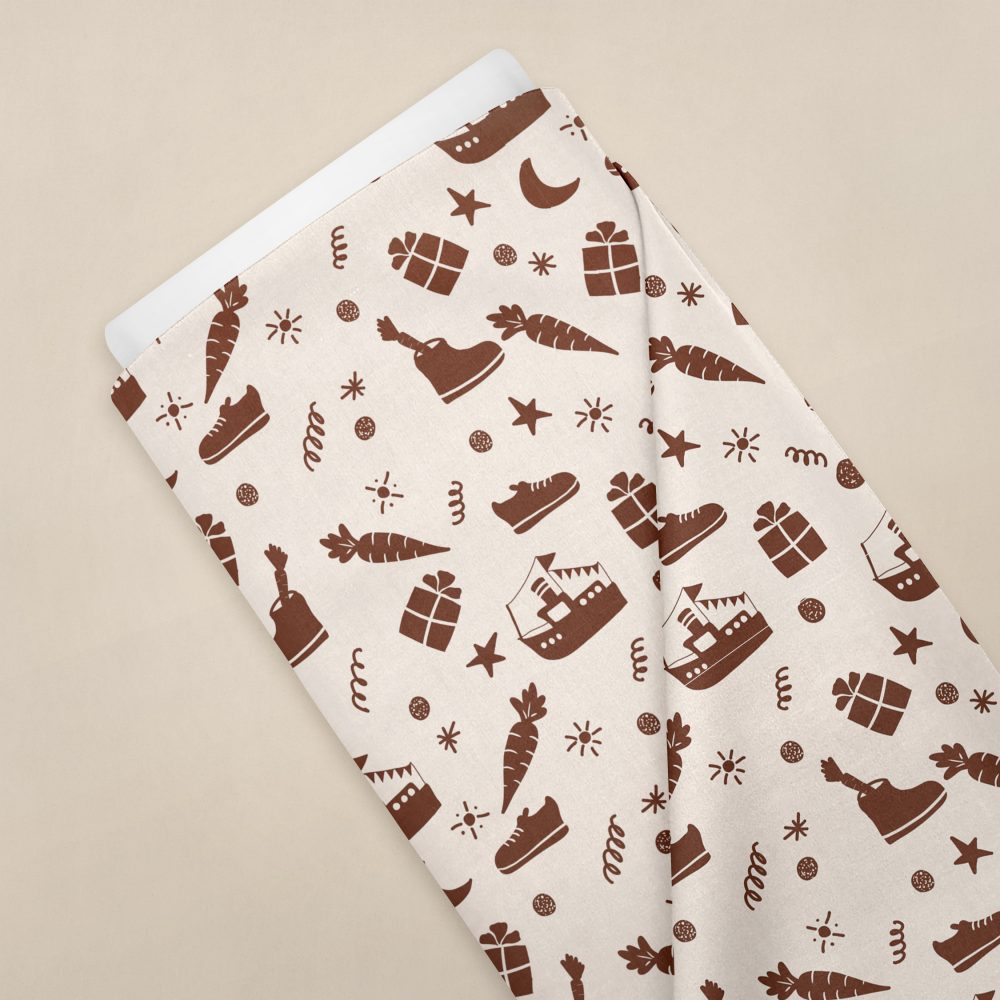 Naam applicatie sinterklaas bruin - Afbeelding 2