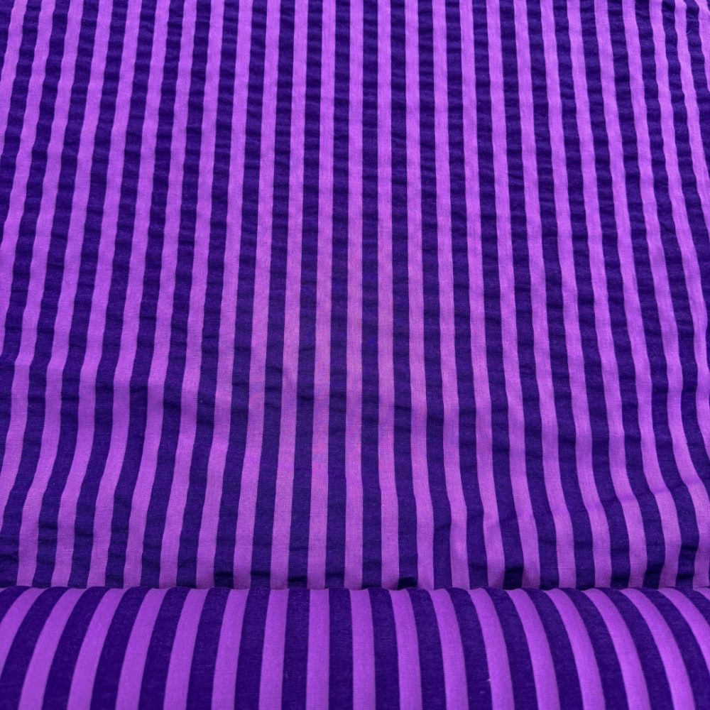 Seersucker Violet paars - Afbeelding 2