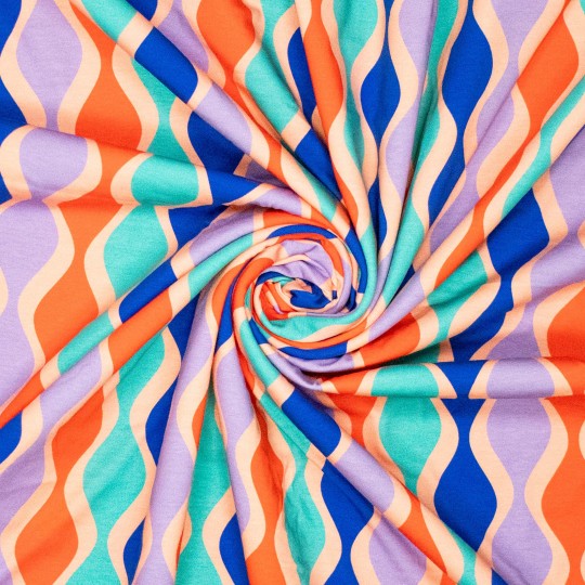 Groovy waves blauw lila