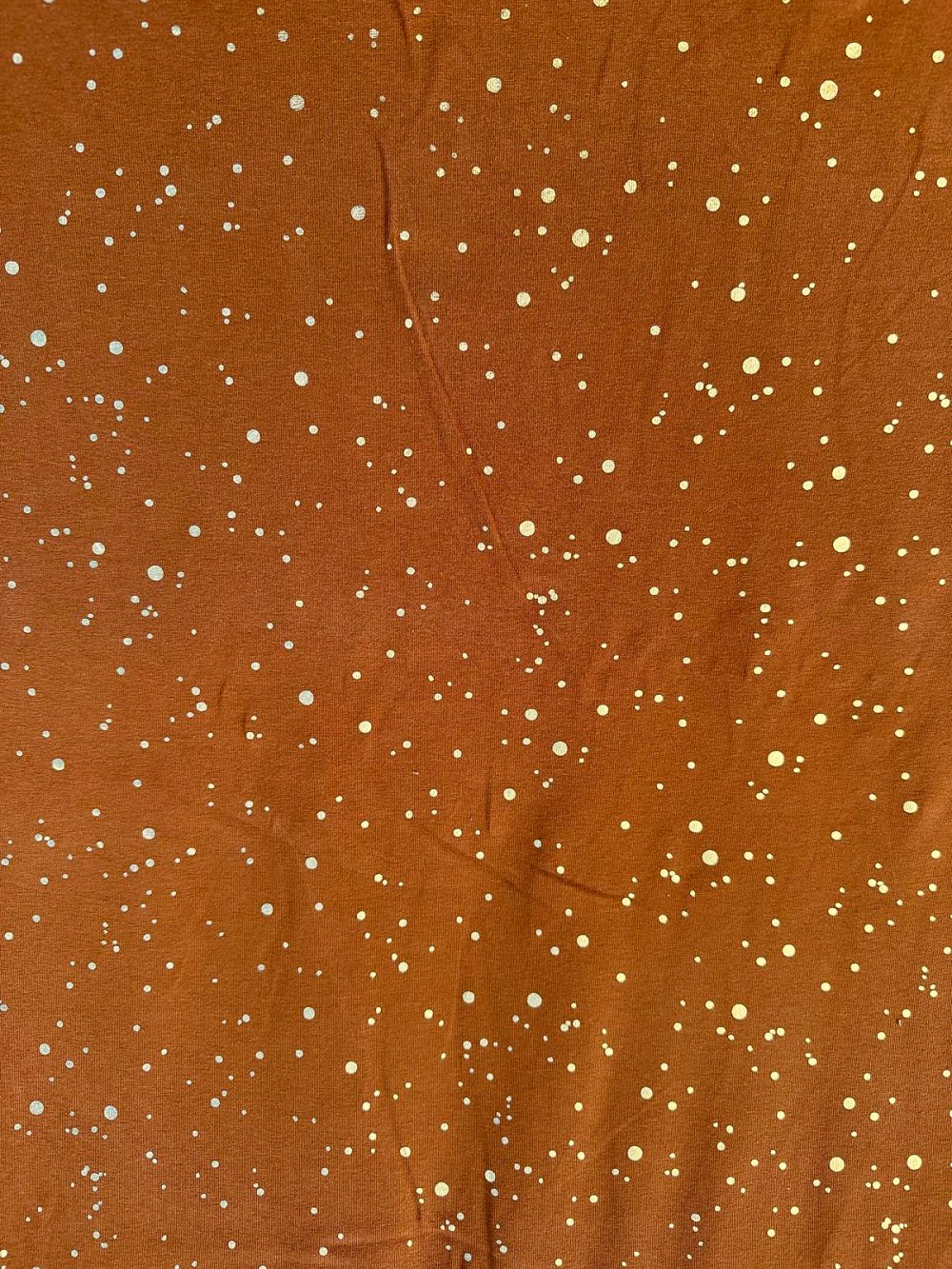 Golden dots bruine jersey - Afbeelding 2