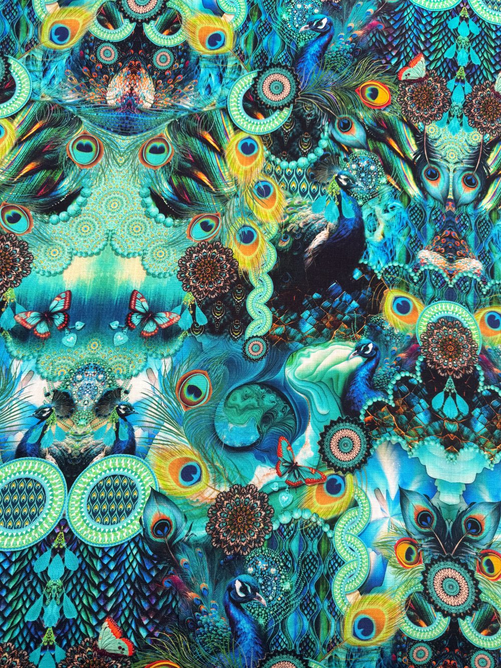 Royal peacock linnen