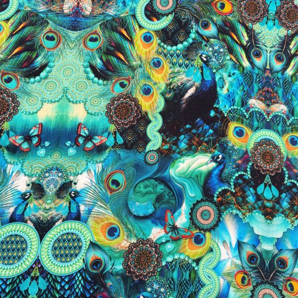 Royal peacock linnen
