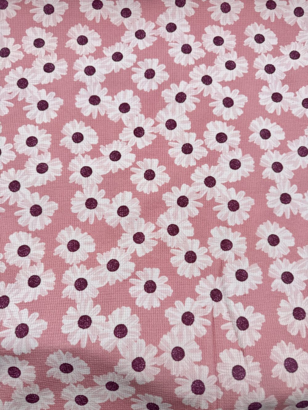 Rosy bloom wafeljersey