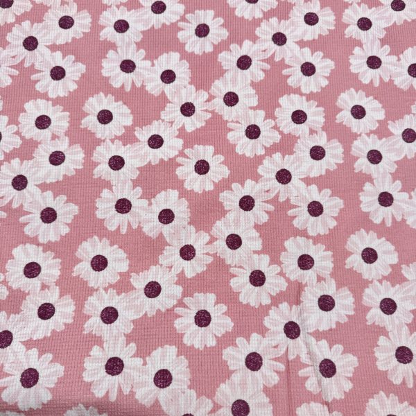 Rosy bloom wafeljersey