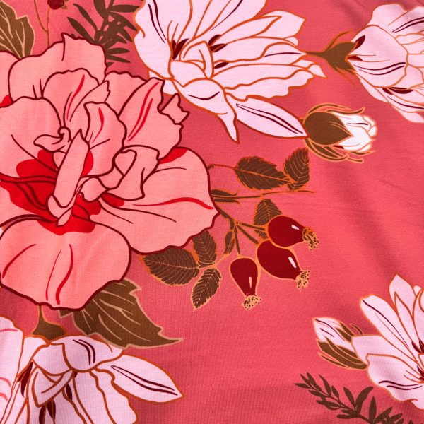 Summer Bloom – Jersey met Grote Bloemenprint