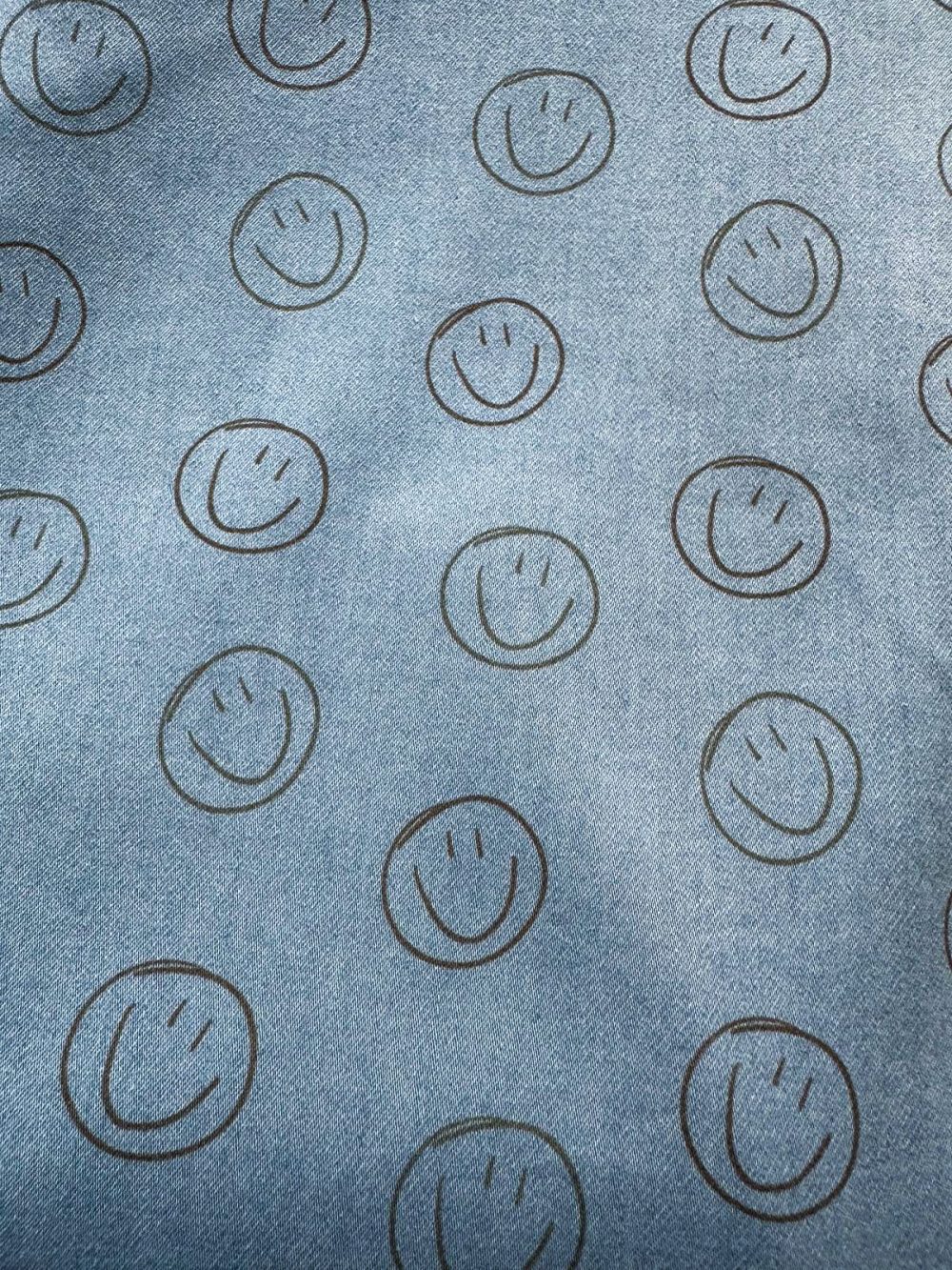 Happy smiley chambray