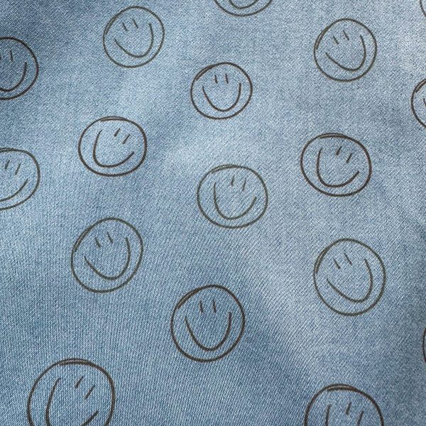 Happy smiley chambray