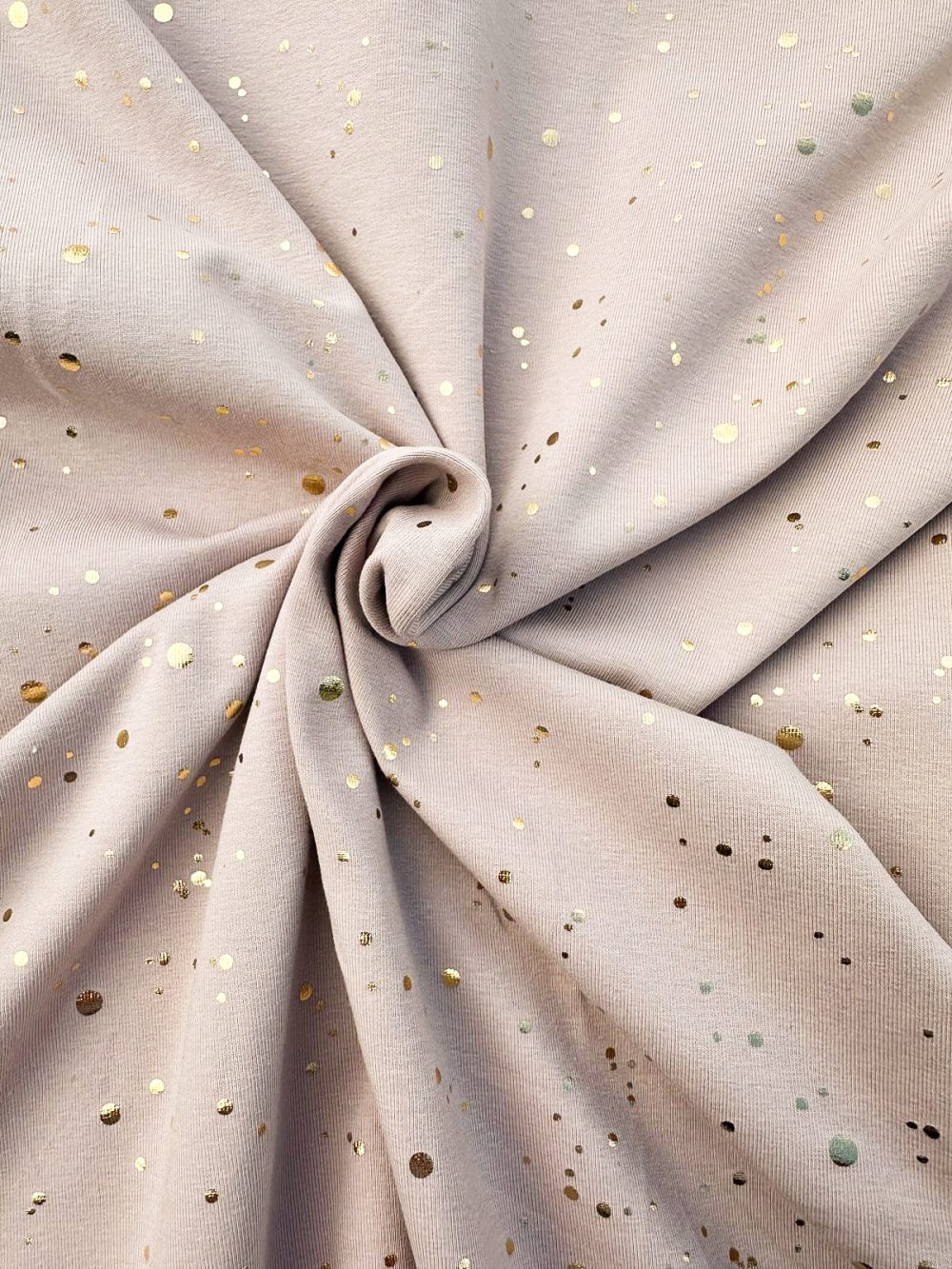 Golden dots beige jersey