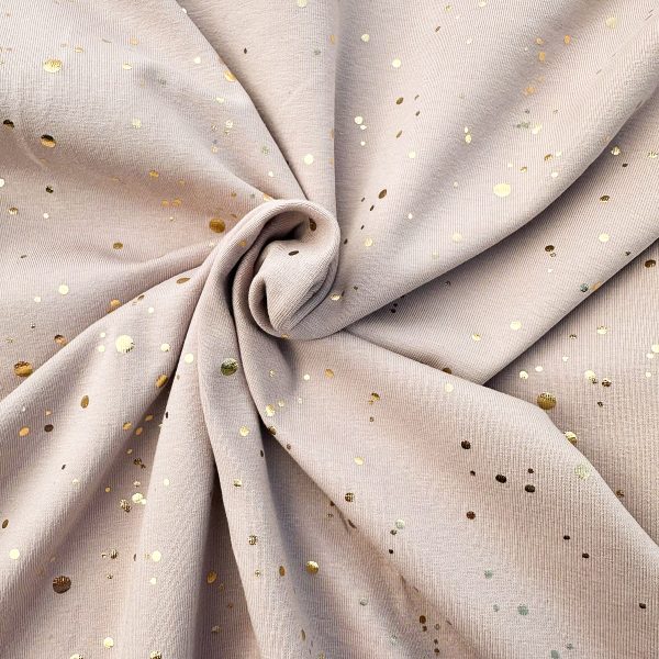 Golden dots beige jersey