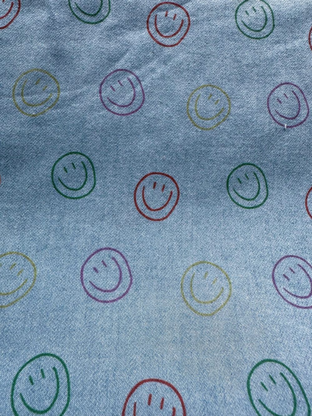 Happy coloursmileys chambray