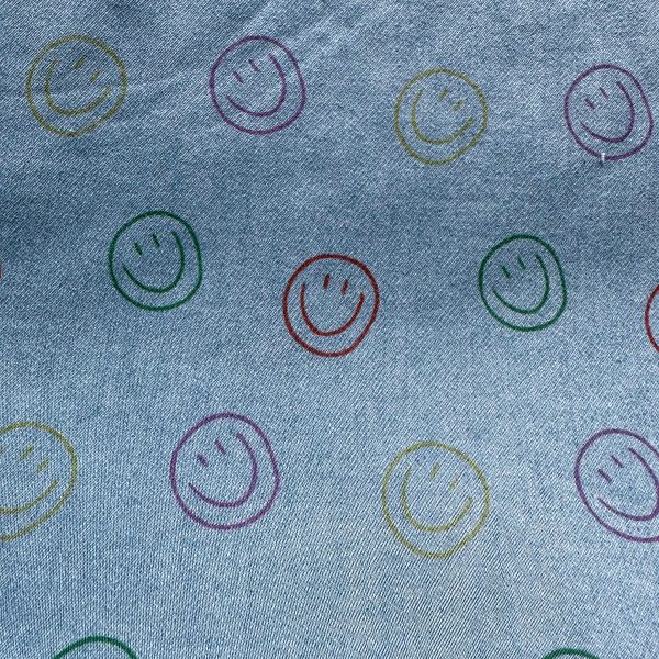 Happy coloursmileys chambray