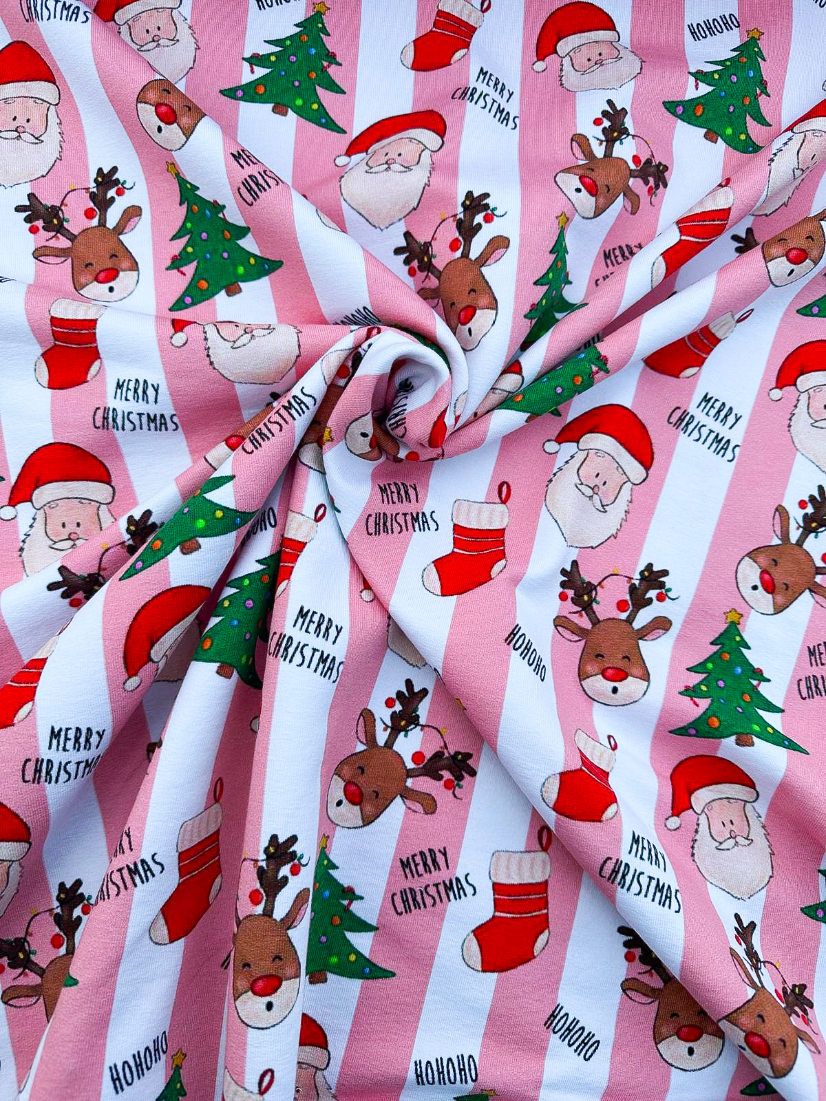 Charlotte's christmas roze frenchterry - Afbeelding 2