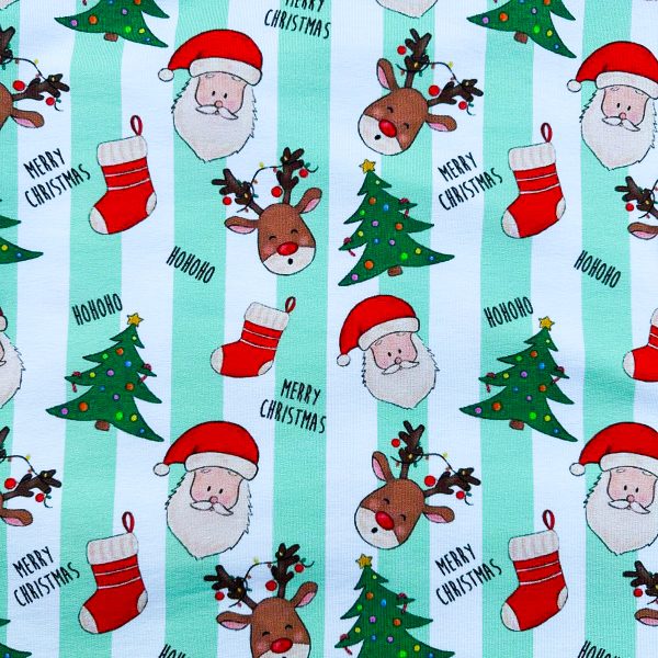 Charlotte’s christmas groen frenchterry