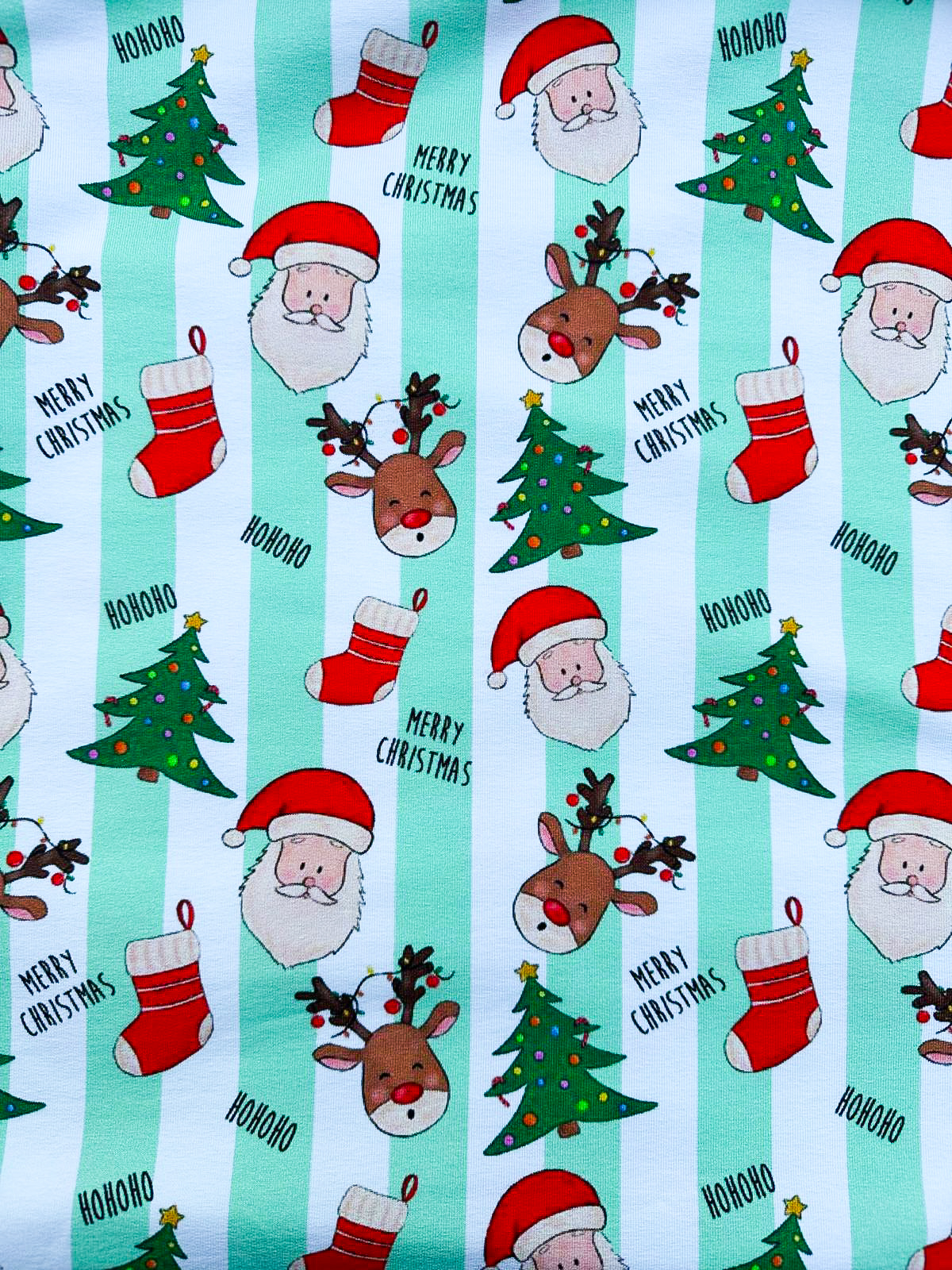 Charlotte's christmas groen frenchterry