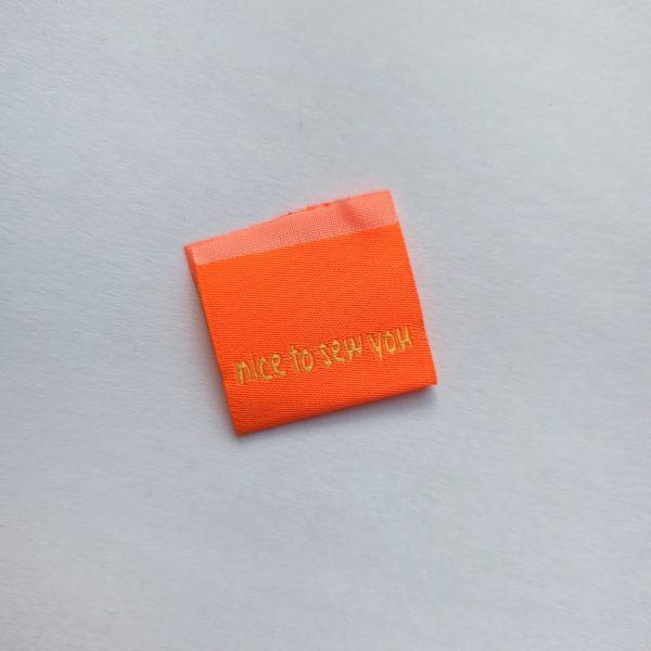 Nice to sew you oranje