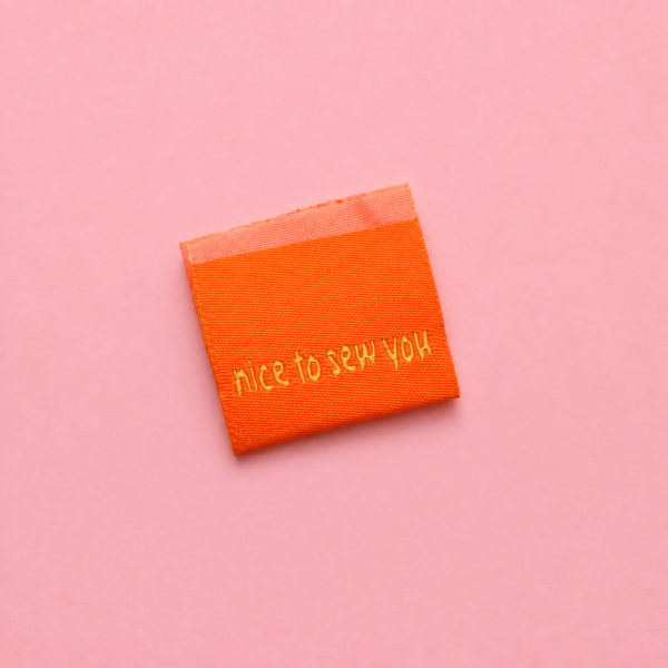 Nice to sew you oranje