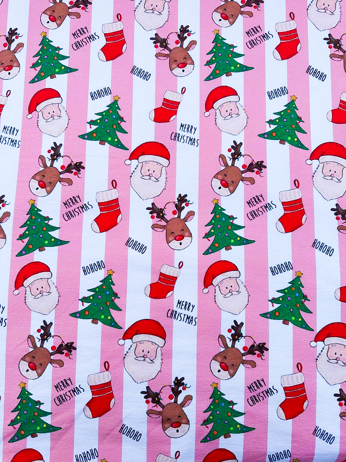 Charlotte's christmas roze frenchterry