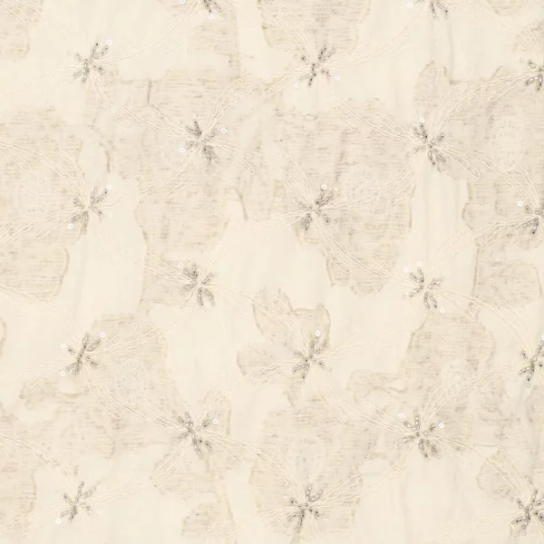 Linnen Viscose met kraaltjes