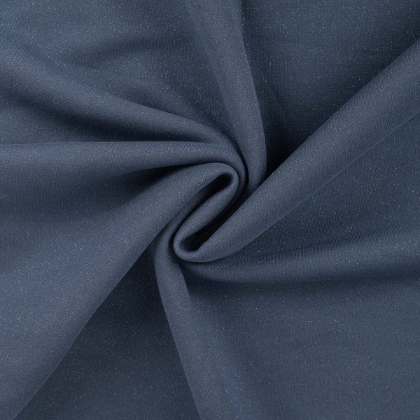 Frenchterry glitter Denim