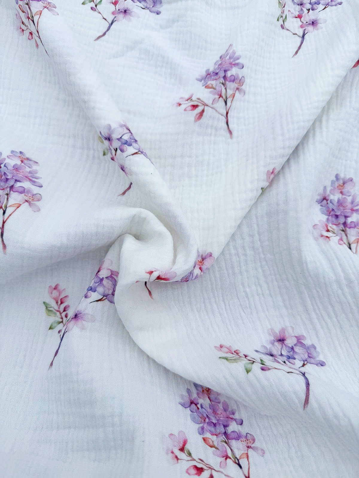 Hydrofiel purple flower blossom - Afbeelding 2