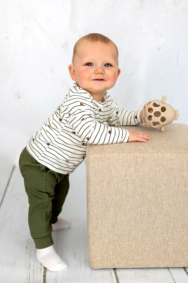 jersey slakjes met streepjes - Afbeelding 3