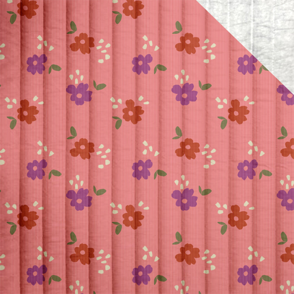 Stepped bloemetjes stof