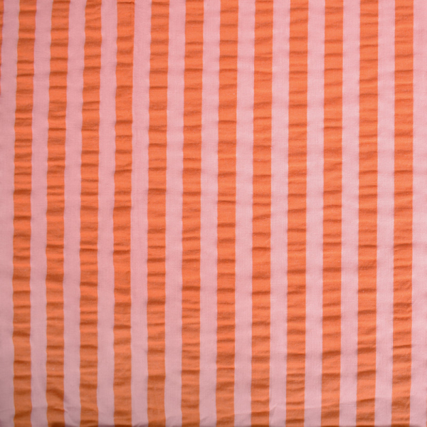 Seersucker sunset stripe