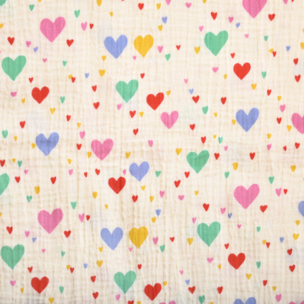 Gekleurde hartjes hydrofiel