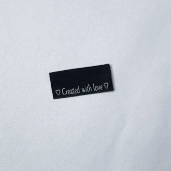 created with love zwart