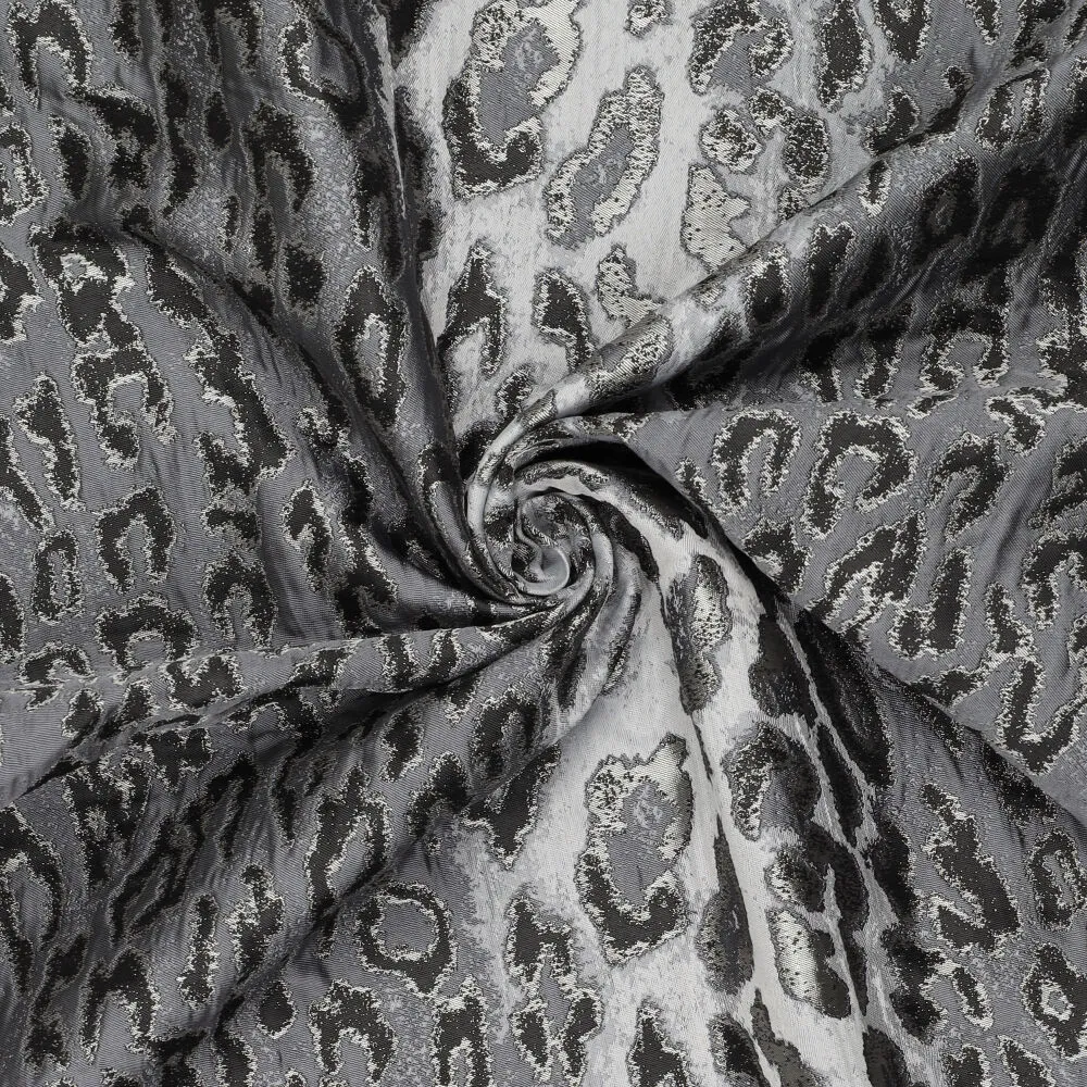 Leopard grijs jacquard - Afbeelding 4