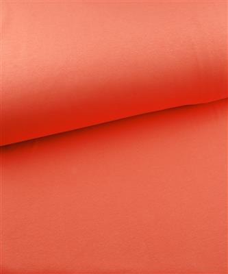 Rib boordstof koraal roze