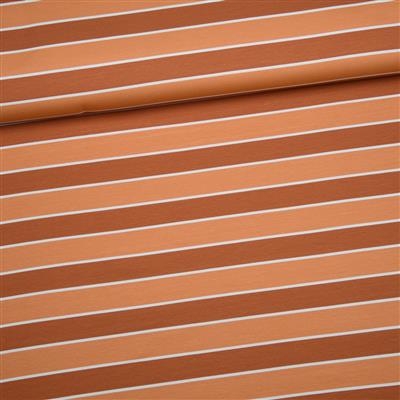 Stripes Brown Frenchterry Eva Mouton