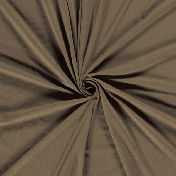 Katoenen jersey Taupe Bruin