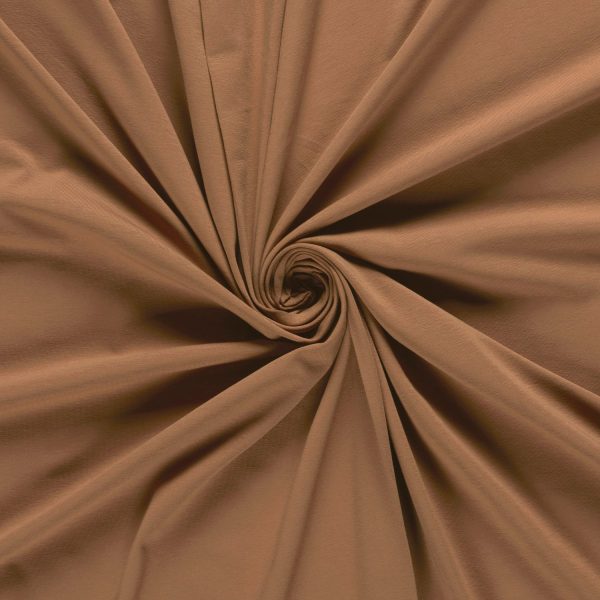 Katoenen jersey Camel