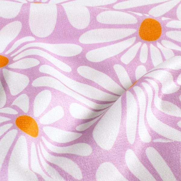 Badhanddoek stof bloemen