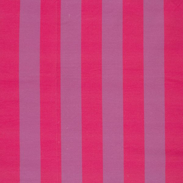 Frenchterry strepen roze met paars