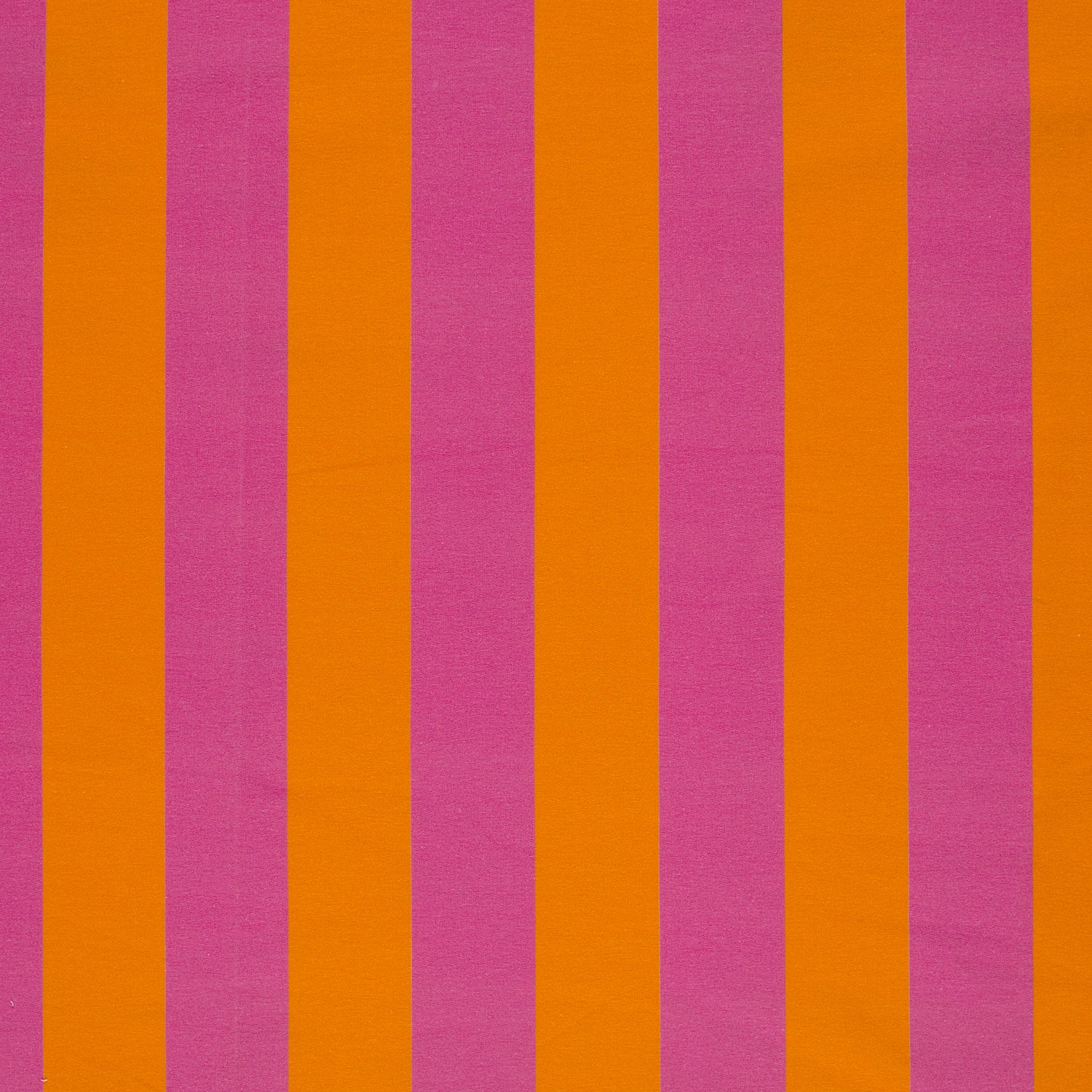 Frenchterry strepen oranje roze