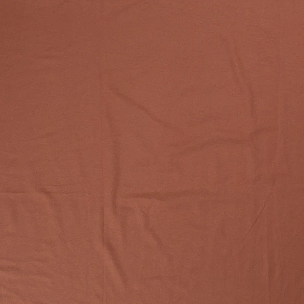 Katoenen jersey roodhout - Afbeelding 2